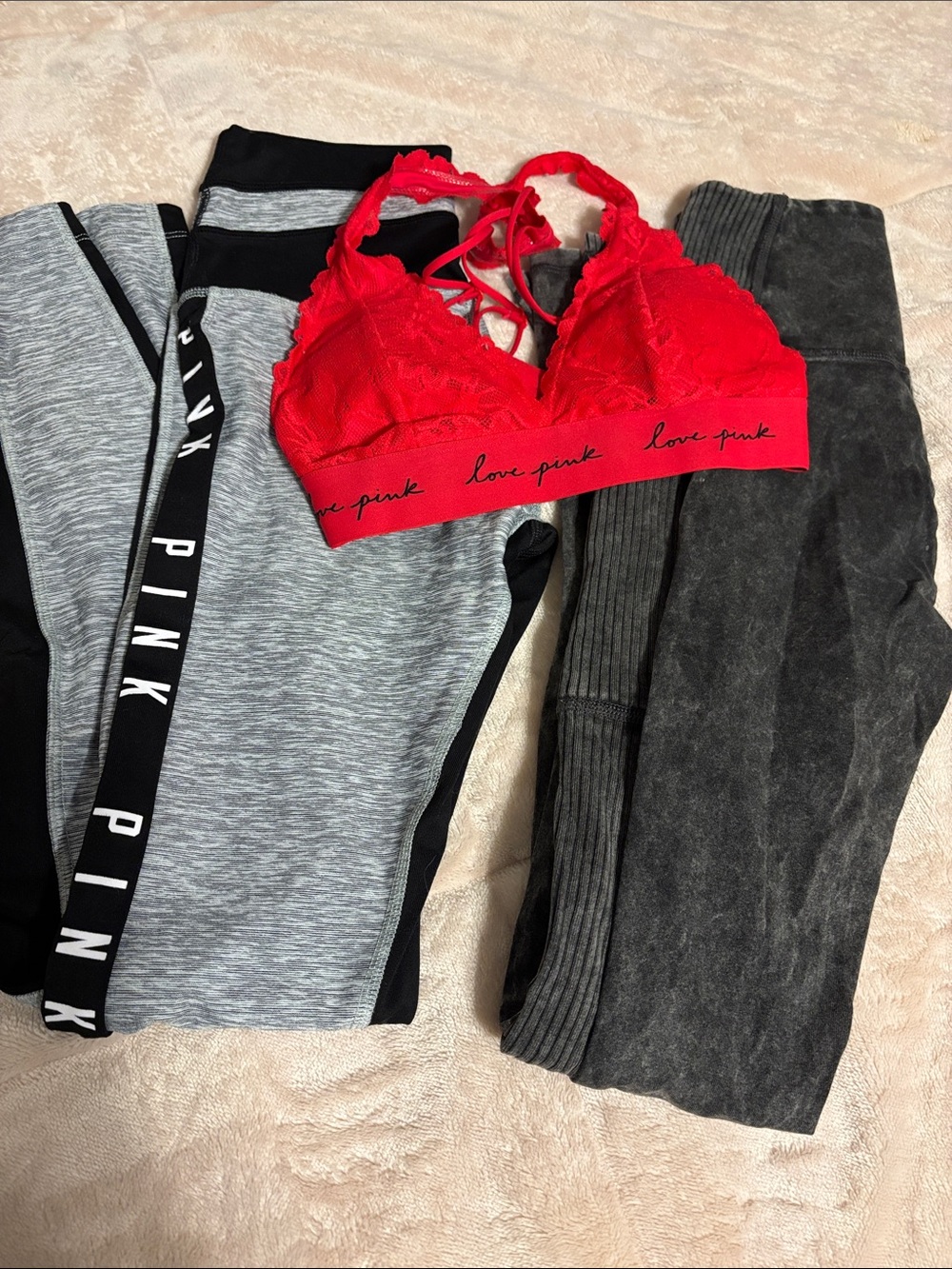 Leggings with bralette bundle